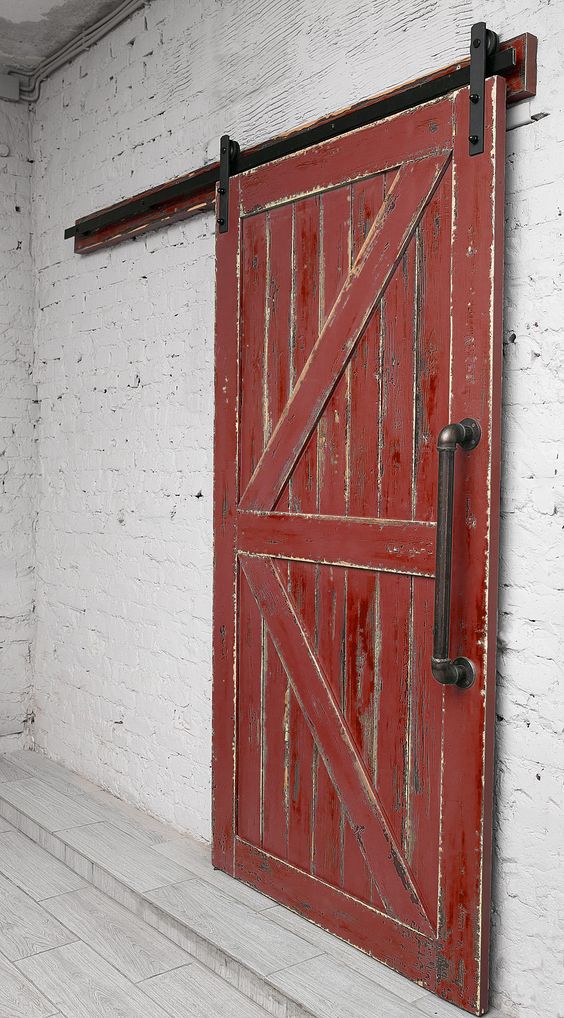 Фото амбарных дверей классического дизайна