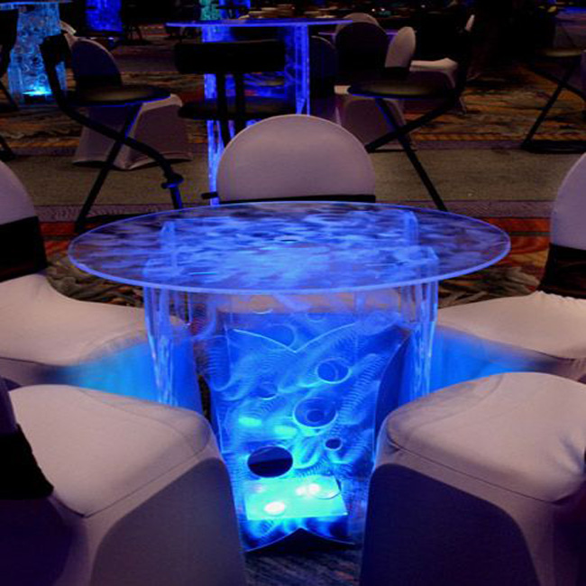 Стол в ресторан с LED подсветкой