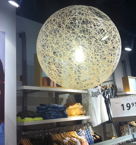 Примеры нитяных шаров в магазинах