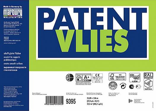 Малярный флизелин Marburg Patent Vlies 9395 (1,06х25 м) плотность 120 г/м²