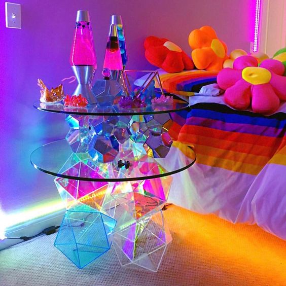   Sparkle Geometric Table   